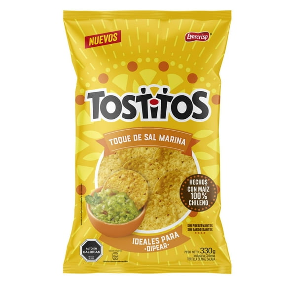 Tortilla de Maíz Tostitos Salados con toque de Sal Marina, 330 g