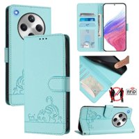 Funda Tipo Cartera Foxdock Para Oppo Find X8 Con Soporte, Ranuras, Rfid, Diseño De Gato