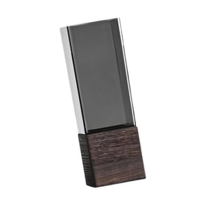 Magideal - Jarrón Cilíndrico Para Flores, Macetero Rústico Decorativo, Florero Con Base De Madera Para Comedor, Fiesta De Aniversario, Decoración De Escritorio. 10 Cm X 30 Cm