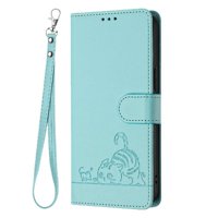 Funda Tipo Cartera Foxdock Para Samsung Galaxy S9 Con Soporte, Ranuras, Rfid, Diseño De Gato