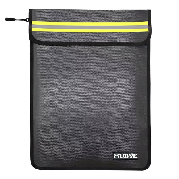 Bolsa para documentos y dinero MUBYE 38 x 28 cm ignífuga e impermeable