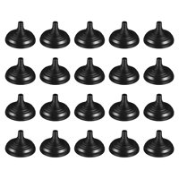 Magideal - Mini Soporte De Bandera De 20 Partes Para El Escritorio, Diámetro Del Agujero 024 Pulgadas, Accesorios, Material De Pp Para La Decoración De La Pantal Negro