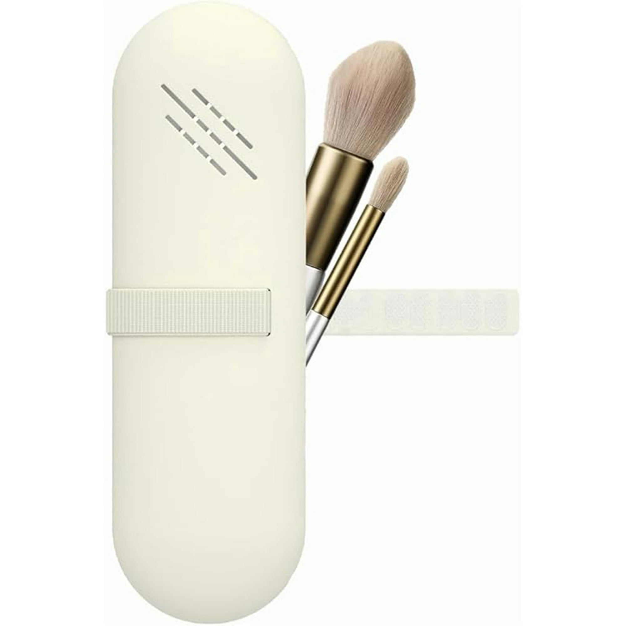 Veatool - La Funda Del Cepillo De Maquillaje Contiene La Caja, Con La Caja De Tejido De Maquillaje, Para Proteger Tu Cepillo De Maquillaje. Soporte Impermeable Portátil Para Viajes