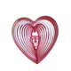 thumbnail image 5 of Repelente De Aves De Alto Brillo, Moderno, En Forma De Corazón, Para Césped, Granja, Balcón, Color Rojo, 5 of 5