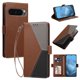 thumbnail image 2 of Funda Cartera Tricolor para Google Pixel 10 Pro XL 5G con Soporte, Marrón, 2 of 6