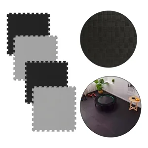Linea Sport - Pack X4 Tatami Piso Encastrable De Goma Eva 100X100X4Cm Reversible