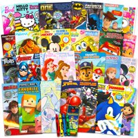 Paquete De Libros Para Colorear Disney 24 Niños De Tamaño Completo De 4 A 8 Años