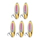 thumbnail image 2 of 5 Piezas Cucharas De Pesca Se?uelos Cebos Y Se?uelos De Lubina Vertical De Metal Oro De Agua Dulce 32g, 2 of 5