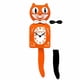 thumbnail image 2 of Reloj de pared Kit-Cat Klock Orange Harvest de 39 cm, 2 of 4