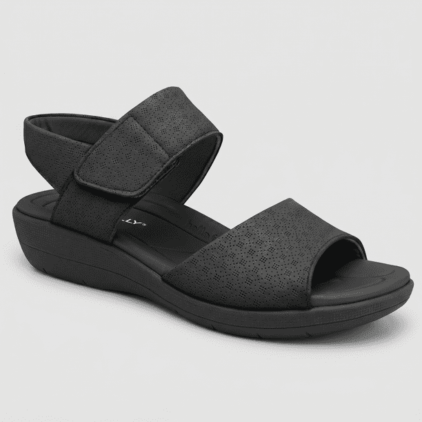 Sandalia Mujer Negro Fascitis 44 Piccadilly