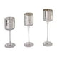 thumbnail image 1 of 3x Candelabro De Vidrio Portavelas De Vidrio Para Chimenea De Granja Aniversario Plata, 1 of 3