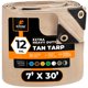 thumbnail image 1 of Lona de polietileno Expose Safety, color bronceado de alta resistencia de 2,13 x 9,14 m, 12 mil, 1 of 8