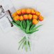 thumbnail image 1 of suxuMhao 12 Pzas Tulipanes de Tacto Real Naranja y Naranja Oscuro 13 Pulgadas Ramo de Tulipanes Artificiales Flores de Tulipán de PU Sintético Decoración de Primavera para Sala de Estar Hogar Boda, 1 of 5