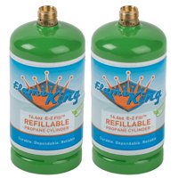 Tanque Cilíndrico De Propano Flame King Recargable De 500 Ml, Paquete De 2