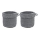 thumbnail image 4 of 2x Cestas De Almacenamiento Elegantes Contenedores De Almacenamiento Para Tocador De Sala De Estar En Color Gris, 4 of 5