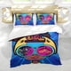 thumbnail image 5 of Chica Luna Conjunto de sábanas temático, trío de piezas, cómodo y amigable con la piel, diseño único, regalo de decoración para el hogar para familiares, amigos y fans,140cm *210cm, 5 of 6
