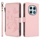 thumbnail image 2 of Funda Cartera Mariposa para [Xiaomi Redmi Note 15 4G/5G] con Soporte y Cremallera Rosa, 2 of 6