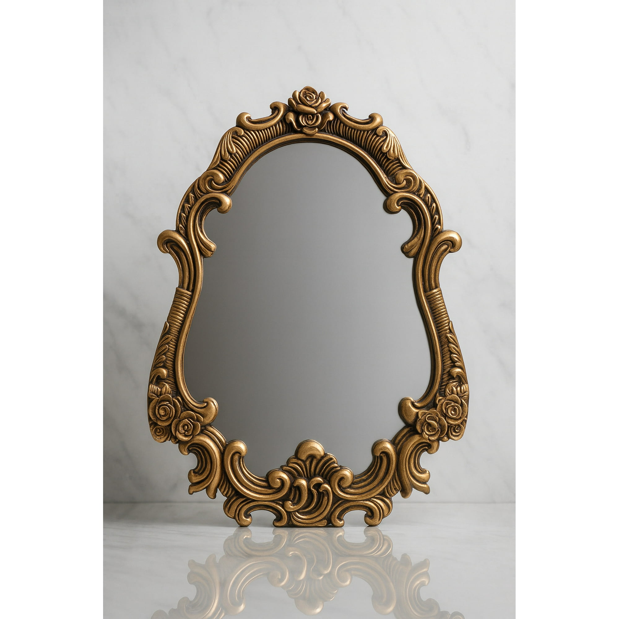 Decostilo - Espejo Vintage Con Marco Dorado 56x60x2.5cm