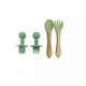 thumbnail image 3 of Set De Alimentación Silicona Dividida Con Ventosa Bebés Verde, 3 of 5