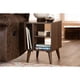 thumbnail image 5 of Mesa auxiliar Baxton Studio Sami Wood Brown con 3 estantes, 5 of 7