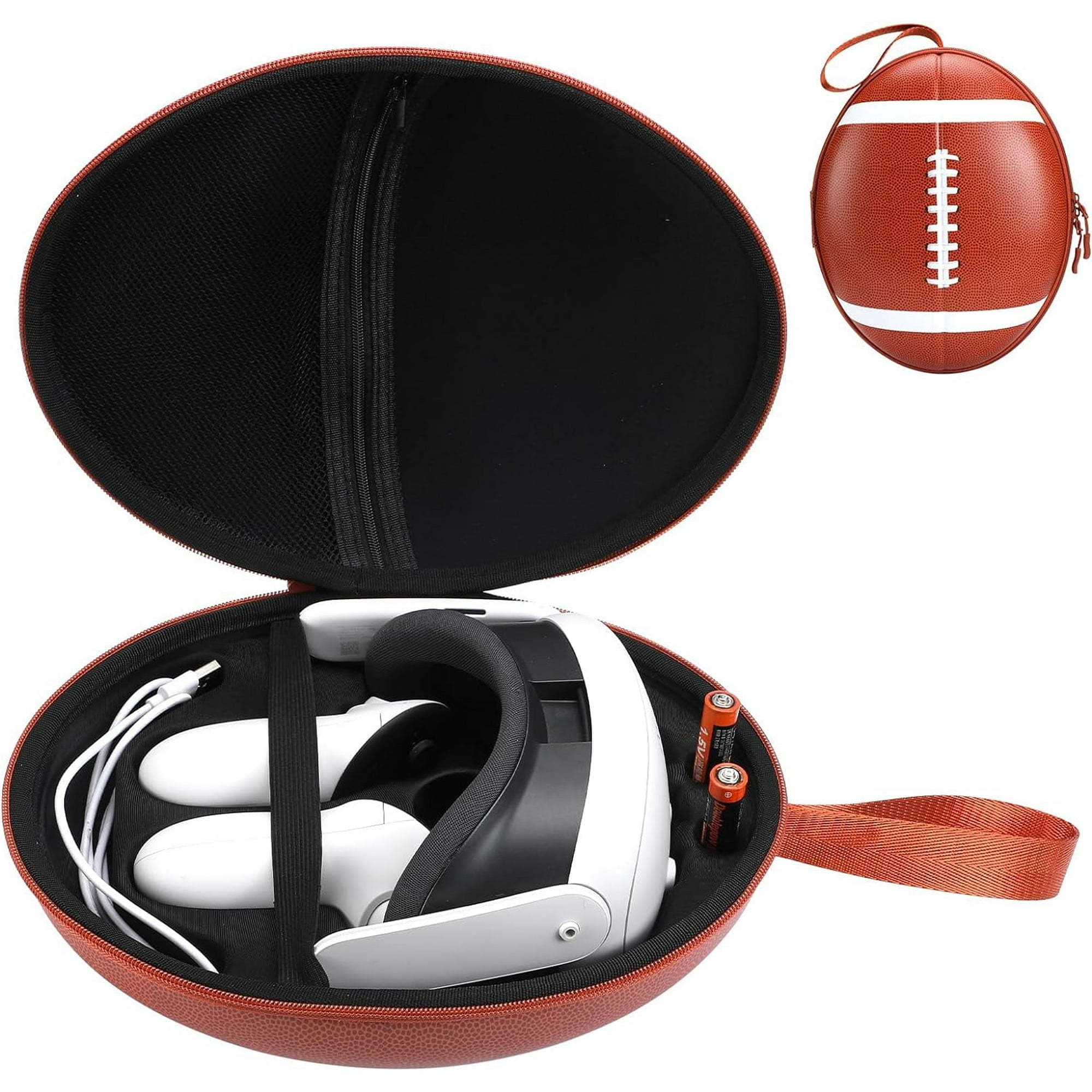 Estuche Rígido Aaronmei Para Accesorios Meta Quest 3 Naranja