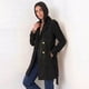 thumbnail image 4 of Abrigo Trench Mujer Cotelé Con Botones, 4 of 9