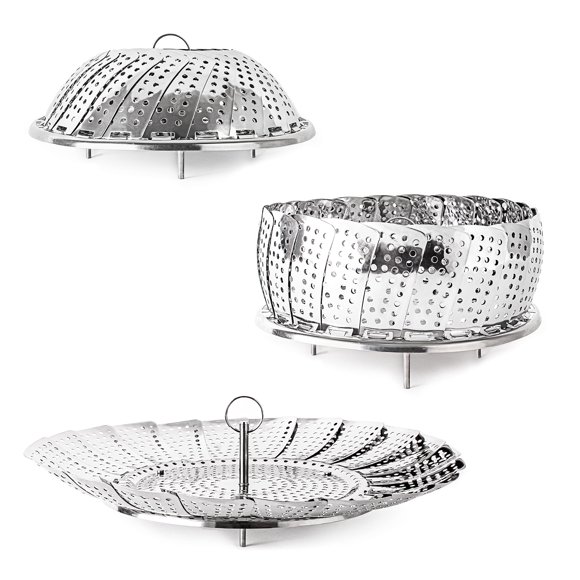 Cesta de Vapor Plegable Berghoff 18‑28 cm de Acero Inoxidable