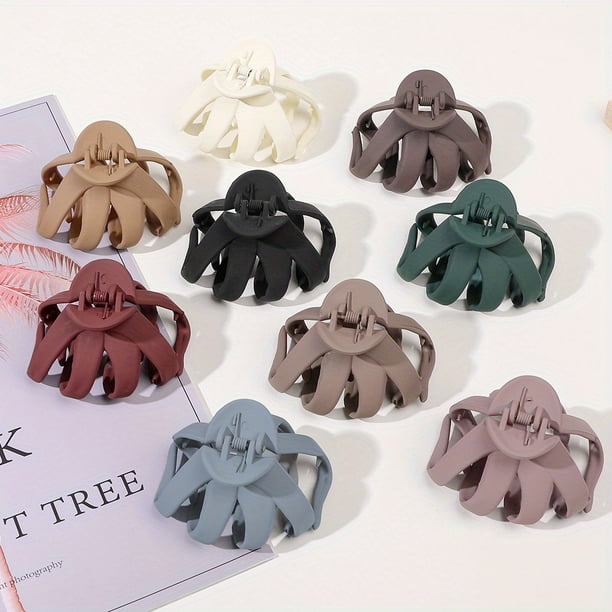 1pc Large Hair Clips For Women Matte Texture Claw For Thick Hair Thin Hair Classic Frosted Hair For Girls