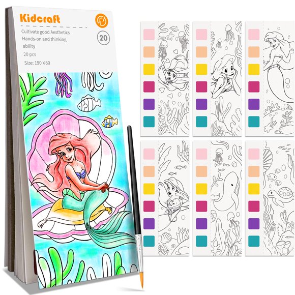 Libro de colorear Kidcraft Princesa del Océano 20 piezas