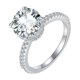 thumbnail image 1 of Anillos de Boda de Moissanita de Doble Halo Oculto de 3 Quilates Corte Redondo Color D VVS1 Anillo de Diamante de Oro para Mujer Anillo de Promesa Nupcial de Aniversario de Plata Esterlina S925, 1 of 6