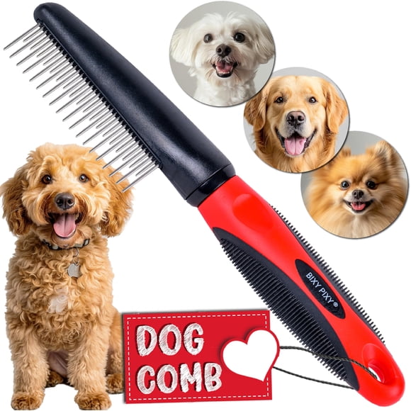 Peine para perros y gatos Bixy Pixy Poodle con dientes giratorios