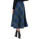 thumbnail image 3 of Falda Maxi Larga de Cuadros Vintage de Cintura Alta para Mujer INSPIRE CHIC con Bolsillos S Azul, 3 of 6