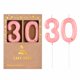 thumbnail image 1 of Velas CAKE CODE 7 cm Rosa Dorado Números 3 y 0 Pack de 2, 1 of 6