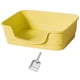 thumbnail image 2 of Cajas de arena para gatos Bandeja de arena tamizada Bandeja de arena para gatos de gran espacio con diseño rebajado para estaciones Inodoro para gatos amarillo, 2 of 5