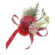 thumbnail image 5 of Muñeca Corsage Pulsera Seda Rosa Mano Flores Artificiales Para Ceremonia Prom Red, 5 of 5