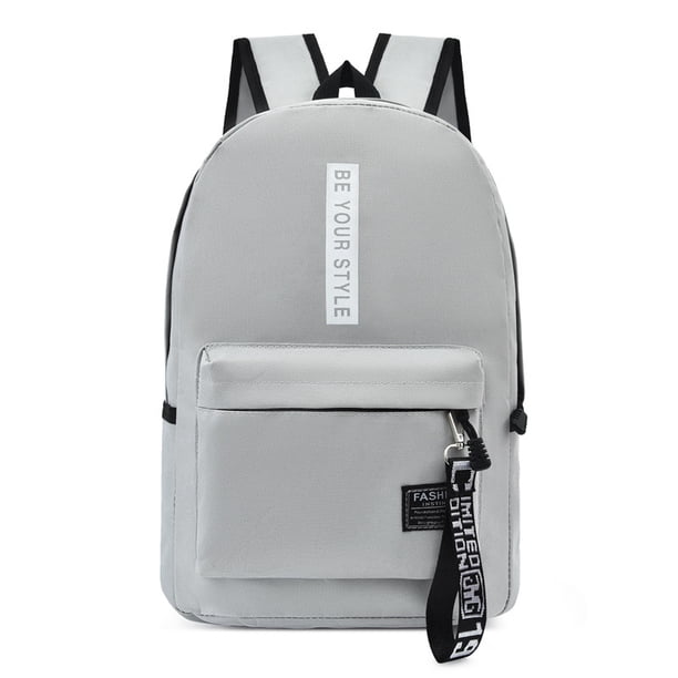2024 Large-capacity Student School Bag Casual Solid Color Backpack Material Oxford Men New Backpack Multi-functional Simple Bag