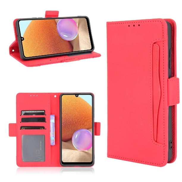 Funda Cartera Magnética para Samsung Galaxy A32 5G- Tarjetero Desmontable, Cuero PU, Soporte
