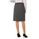 thumbnail image 3 of Falda Lápiz de Negocios para Mujer INSPIRE CHIC Cintura Alta Formal Trabajo Longitud a la Rodilla L Gris Oscuro, 3 of 5