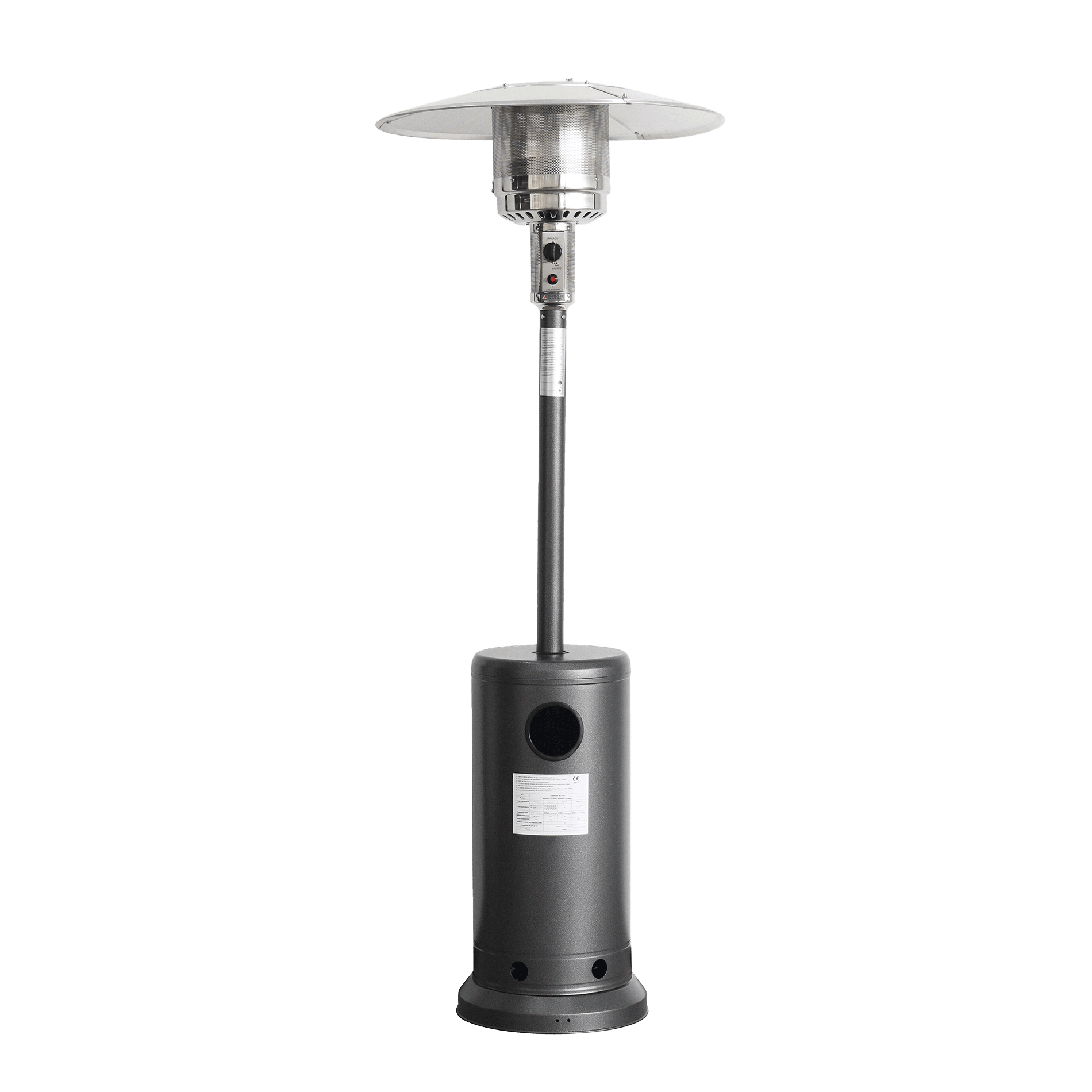 Estufa Calefactor Exterior Silver Para Patio Terraza Relan