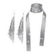 thumbnail image 3 of Lentejuelas De Metal Cuello Corbata Bufanda Borlas Largas Pendientes Colgantes Bohemia Para Ni?as Plata, 3 of 5