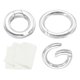 thumbnail image 1 of Uxcell 8/11.6/14.5mm Anillos de Cierre de Resorte de Plata de Ley 925, 3 Piezas Cierres Redondos de Resorte para Collar, Conector para Acortar para Hacer Joyas, Tono Plateado, 1 of 7