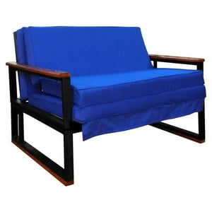 Recutex - Futon Metalico Folk 1.5 Plaza ""Azul""