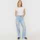 thumbnail image 4 of Jeans Mujer Roturas Wide Azul Claro Corona, 4 of 5