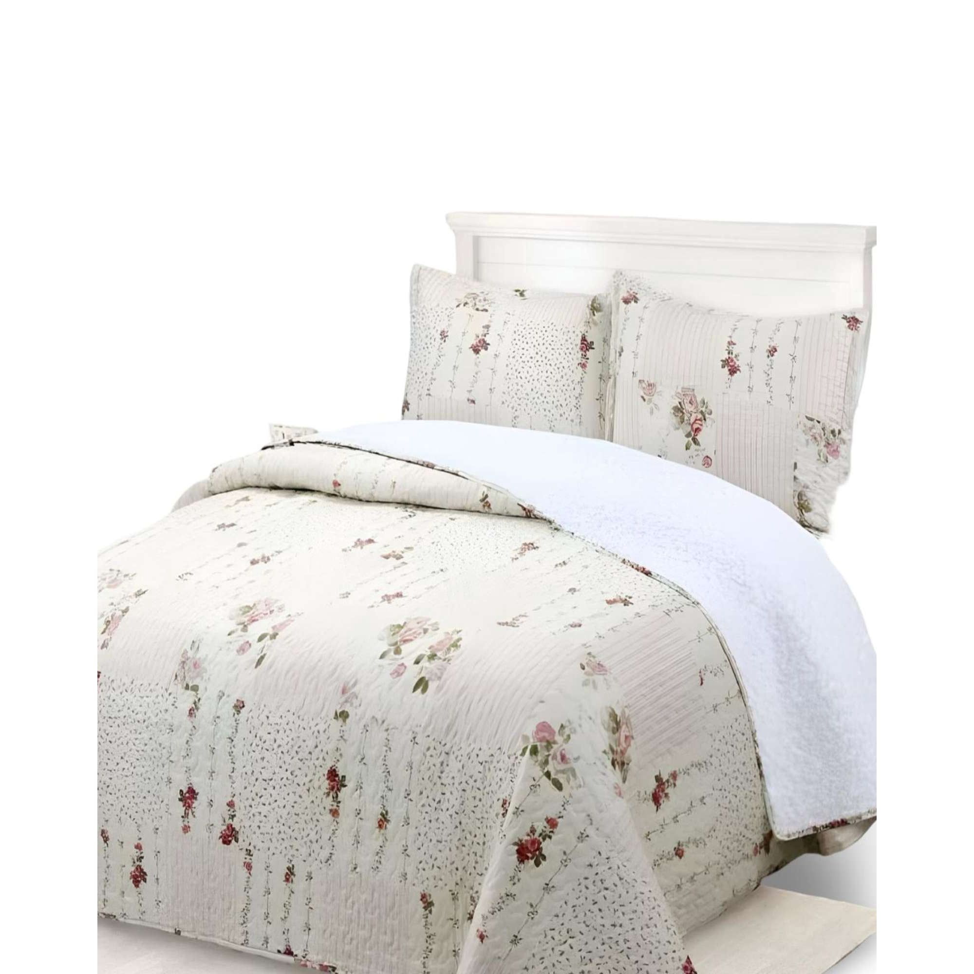 Genérico - Cubrecama Quilt Sherpa King 250x270 20