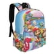 thumbnail image 2 of Rainbow Ruby-theme Backpack, Campus style schoolbag Bookbag with Adjustable Shoulder Straps And Large Zip Compartment, Unisex Travel Bags.42x30x15cm, 2 of 6