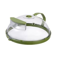 Magideal - Cubierta Transparente Para Microondas, Tapa Para Plato De Microondas, Artículos Para El Hogar, Ligera, Con Asa Y Caja De Almacenamiento De Agua, Fácil