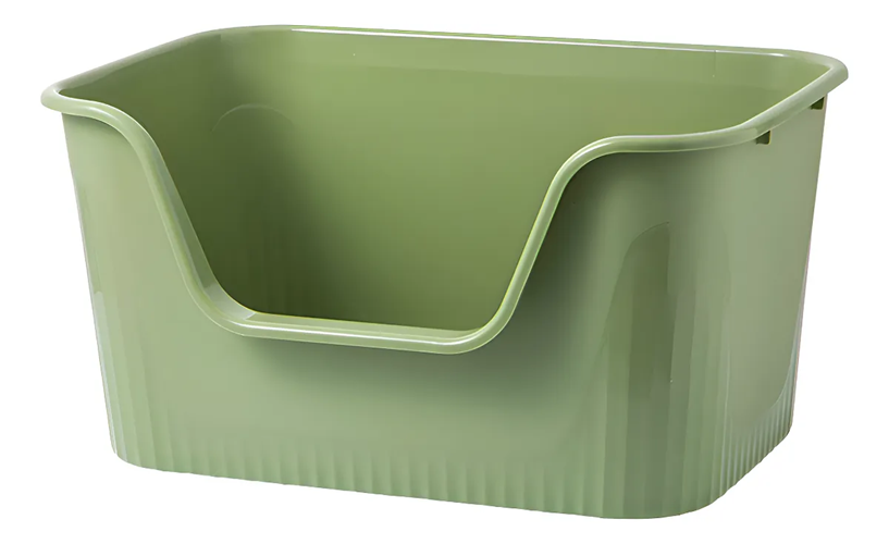 Genérico - Bandeja De Arena Grande Y Abierta Para Mascotas, Color Verde