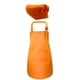 thumbnail image 3 of Delantal Para Ni?os Juego De Gorro De Cocinero Bolsillo Frontal Con Babero Ajustable Para Hacer Manualidades Naranja Para Hornear M, 3 of 5