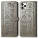 thumbnail image 1 of Funda Cartera FOXDOCK para iPhone 11 ProMax , Flip PU con Relieve de Gatos y Perros, Tarjetero y Soporte, 1 of 6