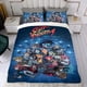 thumbnail image 4 of Scott Pilgrim Conjunto de sábanas temático, trío de piezas, cómodo y amigable con la piel, diseño único, regalo de decoración para el hogar para familiares, amigos y fans, 90 cm * 190 cm, 4 of 6